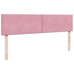 vidaXL Cadre de lit ottoman avec matelas rose 160x200 cm velours