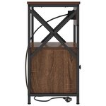 vidaXL Cabinet de chevet Chêne brun 40 x 31 x 60 cm Bois d'ingénierie