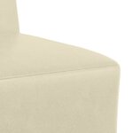 vidaXL Unité de Sofa Modulaire Sans Accoudoirs Crème 55 x 74 x 82 cm