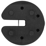 vidaXL Poids pour belvédère 4 Pièces Noir 220x50 mm Béton