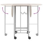 vidaXL Ensemble de salle à manger pliable 5 pièces MDF