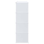 vidaXL Cubes de rangement 16 Pièces avec tiges de suspension PP