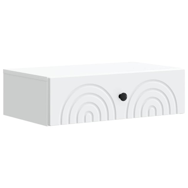 vidaXL Table d'appoint murale Blanc 59 x 34 5 x 17 cm