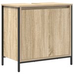 vidaXL Ensemble de 5 meubles de salle de bain en bois d'ingénierie chêne Sonoma
