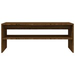 vidaXL Table basse Chêne marron 100x40x40 cm Bois d'ingénierie