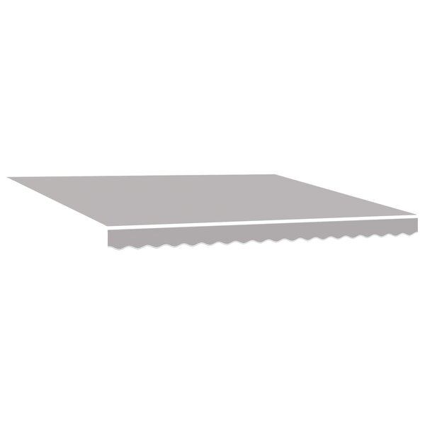 vidaXL Tissu de remplacement pour auvent pour cadre de 4x3 m - Gris clair