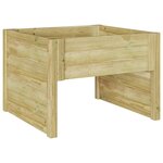 vidaXL Garage pour tondeuse robot en bois de pin traité