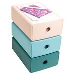 Module De Classement Tiny Box 1 Tiroir Skandi - Bleu Givré - Exacompta