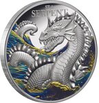 Pièce de monnaie en Argent 5 Dollars g 62.2 (2 oz) Millésime 2024 SEA SERPENT