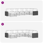 vidaXL Ensemble de canapés d'extérieur 7 pc Naturel et gris clair