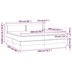vidaXL Sommier à lattes de lit et matelas Bleu foncé 200x200cm Velours