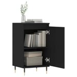 vidaXL Buffets 2 Pièces noir 40x35x70 cm bois d’ingénierie
