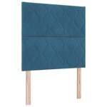 vidaXL Cadre de Lit Bleu Sombre 120x200 cm Velours
