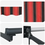 vidaXL Auvent Rétractable Manuel Orange et Marron 300x250 cm