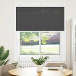 vidaXL Store plissé noir 115x150 cm largeur du tissu 114 4cm polyester