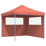 vidaXL Tente de fête 292 x 292 x 315 cm Terre cuite Tissu Oxford