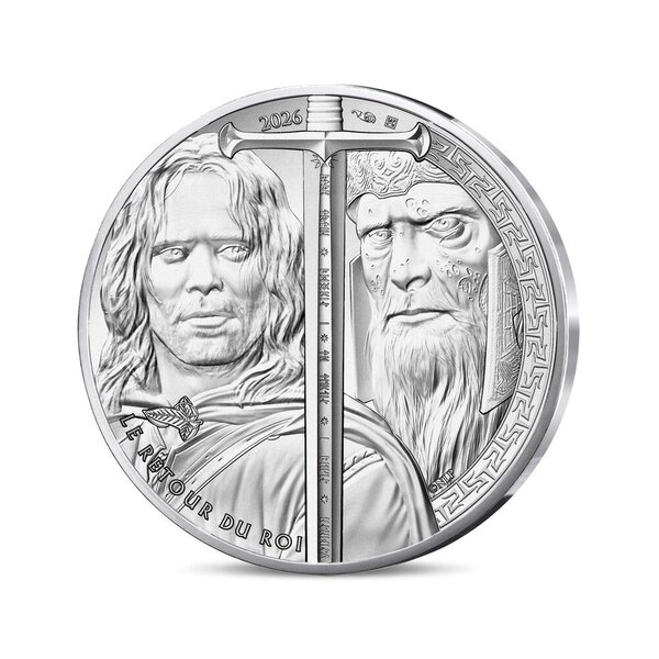 Le Seigneur des Anneaux Monnaie de 10€ Argent Aragorn et l'armée des morts