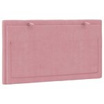 vidaXL Coussin de tête de lit rose 80 cm velours