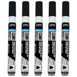 Marqueur Acrylique Setacolor Spécial Cuir Mat Satiné Extra Fine Noir Extrême x 5 PÉBÉO