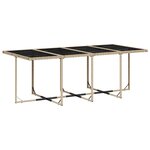 vidaXL Ensemble à manger de jardin coussins 13 Pièces mélange beige rotin