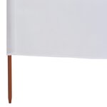 vidaXL Paravent 9 panneaux Tissu 1200 x 80 cm Blanc sable