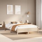 vidaXL Cadre de lit sans matelas 120x190 cm bois de pin massif