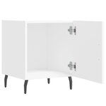 vidaXL Table de chevet blanc 40x40x50 cm bois d’ingénierie