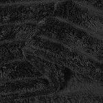 vidaXL Jeté Noir 200 x 150 cm Toison