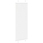 vidaXL Store plissé blanc 70x200 cm largeur du tissu 69 4 cm polyester