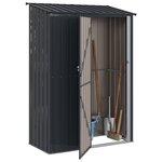 vidaXL Cabanons de jardin Anthracite 140 5 x 74 x 200 cm Métал