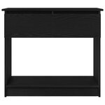 vidaXL Table console avec tiroirs noir 85 5x38 5x74 5 cm