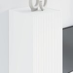 vidaXL Meuble TV mural Blanc 30 x 31 x 80 cm Bois d'ingénierie