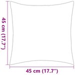 vidaXL Oreiller d'extérieur lot de 4 Impression rayure 45 x 45 cm Gris