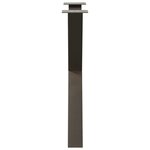 vidaXL Pieds de table à manger en forme de X  2 pièces  acier naturel  80 x (72-73) cm
