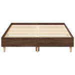 vidaXL Cadre de lit sans matelas chêne marron 140x190 cm