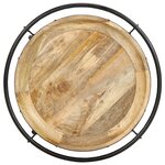 vidaXL Table d'appoint Ø55x83 cm bois de manguier massif