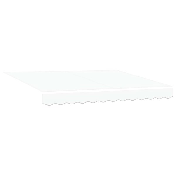 vidaXL Auvent Rétractable Blanc 350 x 200 cm tissu