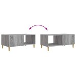 vidaXL Table basse Sonoma gris 90 x 50 x 40 cm Bois d'ingénierie