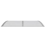 vidaXL Auvent de porte Gris 150x100 cm Polycarbonate