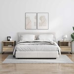 vidaXL Table de chevet avec tiroir 2 Pièces Sonoma 50 x 39 5 x 50 cm