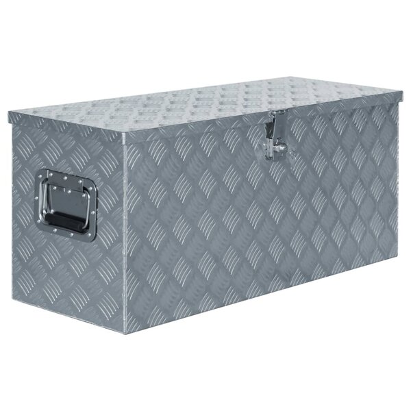 vidaXL Boîte en aluminium 90 5 x 35 x 40 cm Argenté