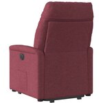 vidaXL Fauteuil inclinable rouge bordeaux tissu
