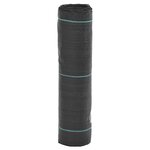 vidaXL Membrane anti-mauvaises herbes noire 0 5 x 50 m PP