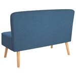 vidaXL Canapé 117x55 5x77 cm Tissu Bleu
