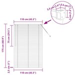 vidaXL Store de Fenêtre avec des rideaux Blanc Aluminium