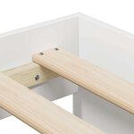 vidaXL Cadre de lit avec rangement avec stockage Blanc 100 x 200 cm