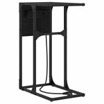 vidaXL Cabinet de chevet Chêne noir 41 5 x 26 x 60 5 cm