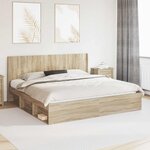 vidaXL Tête de lit Chêne Sonoma Bois d'ingénierie