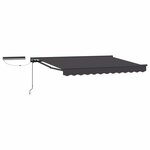 vidaXL Auvent rétractable électrique Anthracite 3 x 2 5 m