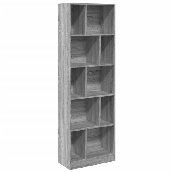 vidaXL Bibliothèque sonoma gris 57x28 5x174 cm bois d'ingénierie